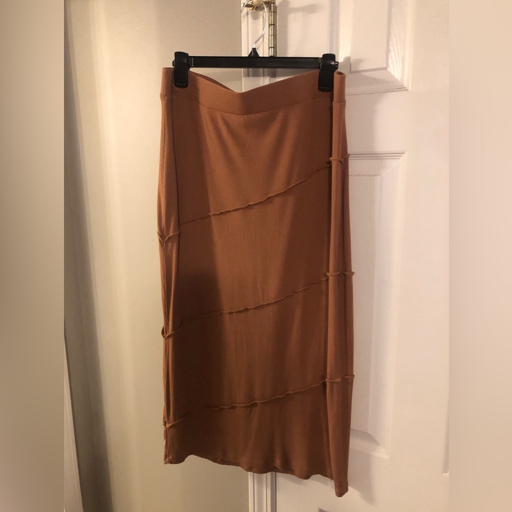 Cato Tan Pencil Skirt